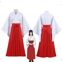 anime jujutsu kaisen iori utahime cosplay costume adult women outfits kimono batwing coat top red skirt bow wig halloween set