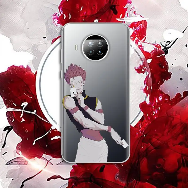 

Hisoka hunter x hunter Phone Case Transparent for Xiaomi mi Redmi note 10 t 8 9 pro lite 11 Samsung S 8 9 10 20 plus ultra
