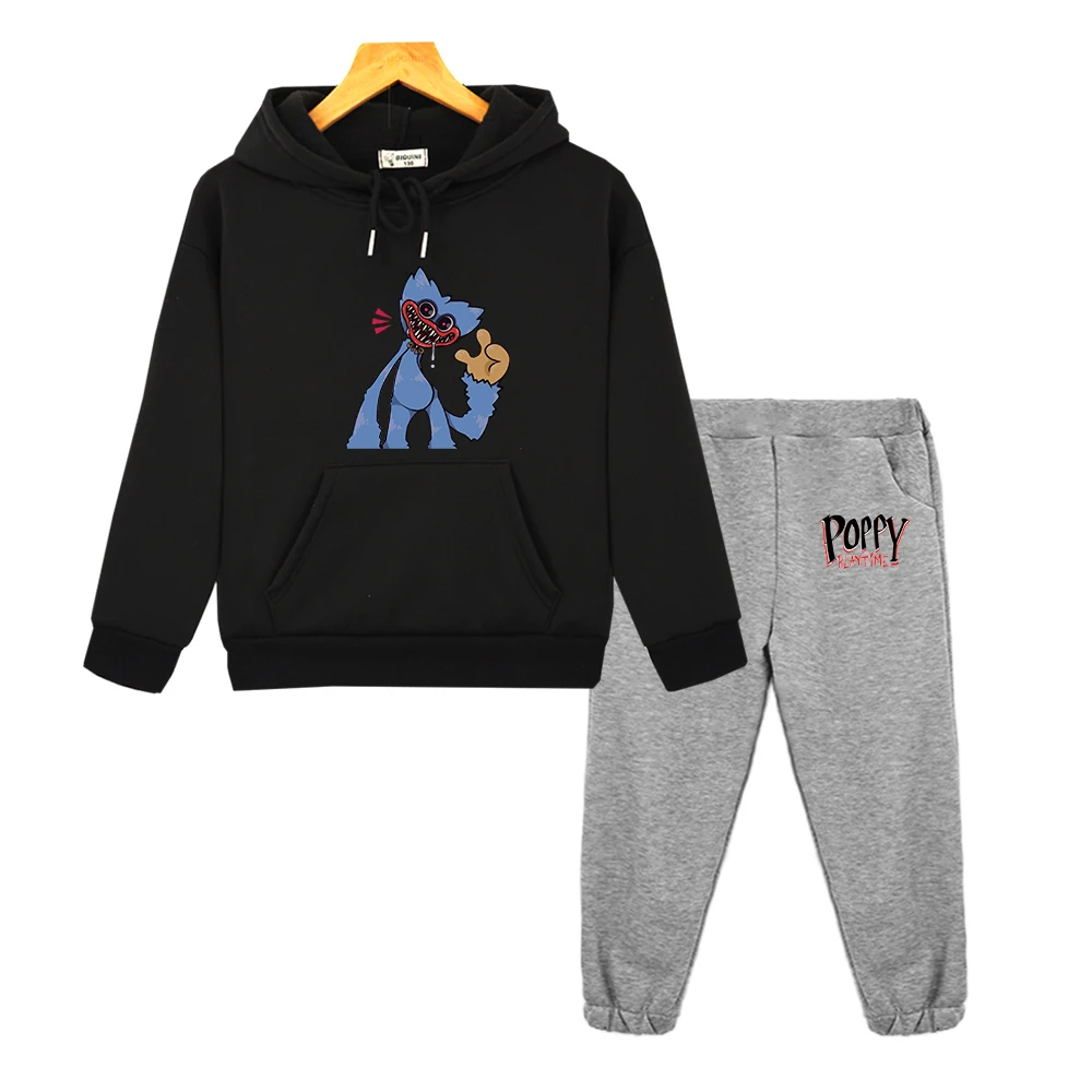 

Children's Clothing Huggy Wuggy Fashion Kids Hot Game Hoodie Suit for Girl Sweatshirt Tops Pants 2pcs Cute Baby Boy Clothes Set