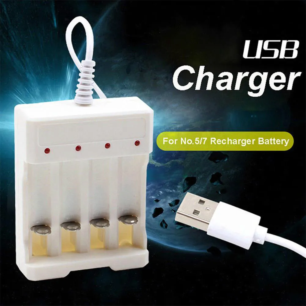 Универсальный перезаряжаемый аккумулятор Quick Charge Adapter USB 4 слота выход зарядное устройство батарея инструмент для зарядки для AA/AAA