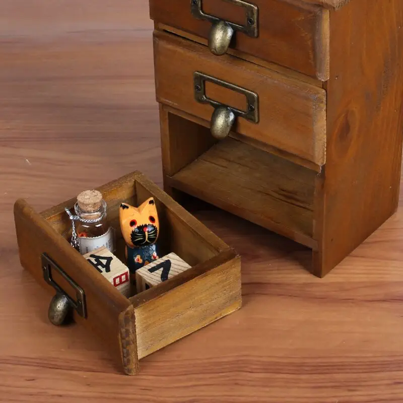 Strongwell деревянный ящик для хранения Офис Настольный украшения ящиков