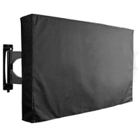 outdoor tv screen cover 22 to 65 inch oxford black dustproof and waterproof screen cover for television case air conditioning