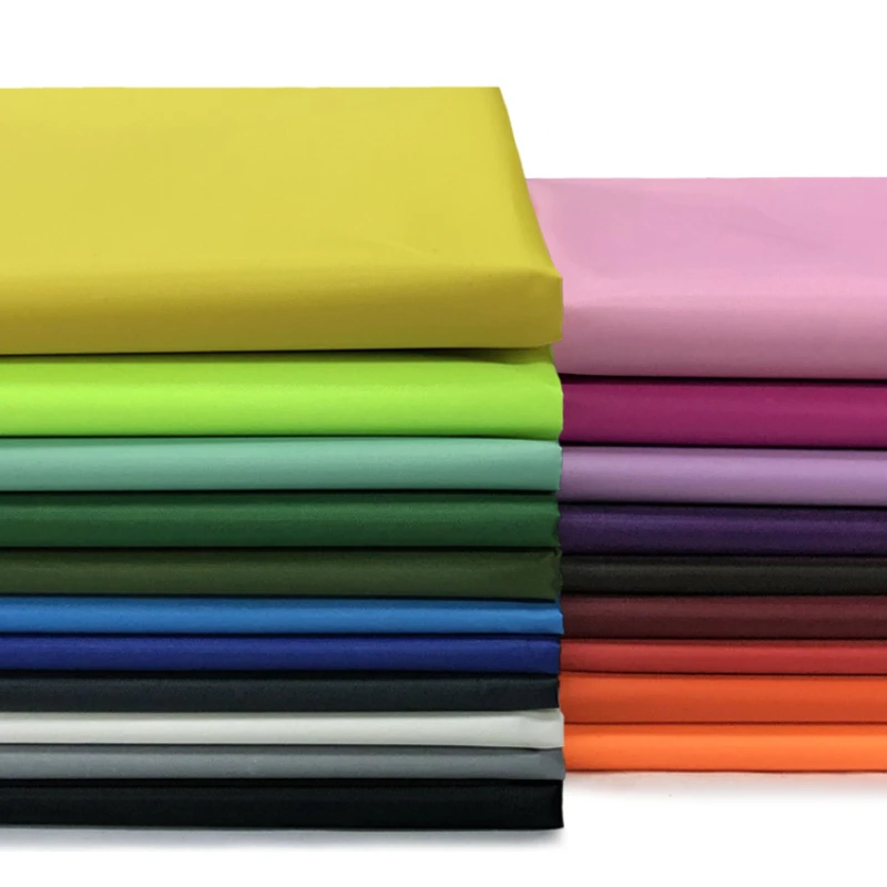 

Width 59'' Waterproof Solid Color Thin All Polyester PVC Fabric By The Yard For Raincoat Tent Apron Urine Pad Material