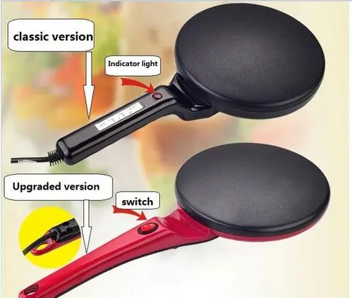 Online Spedizione Gratuita 220v Per Uso Domestico Elettrico Teglia Piastra Crepe Maker Pancake Maker