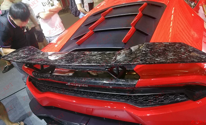 Задний спойлер из кованого углеродного волокна для заднего крыла Huracan Lamboghini LP610