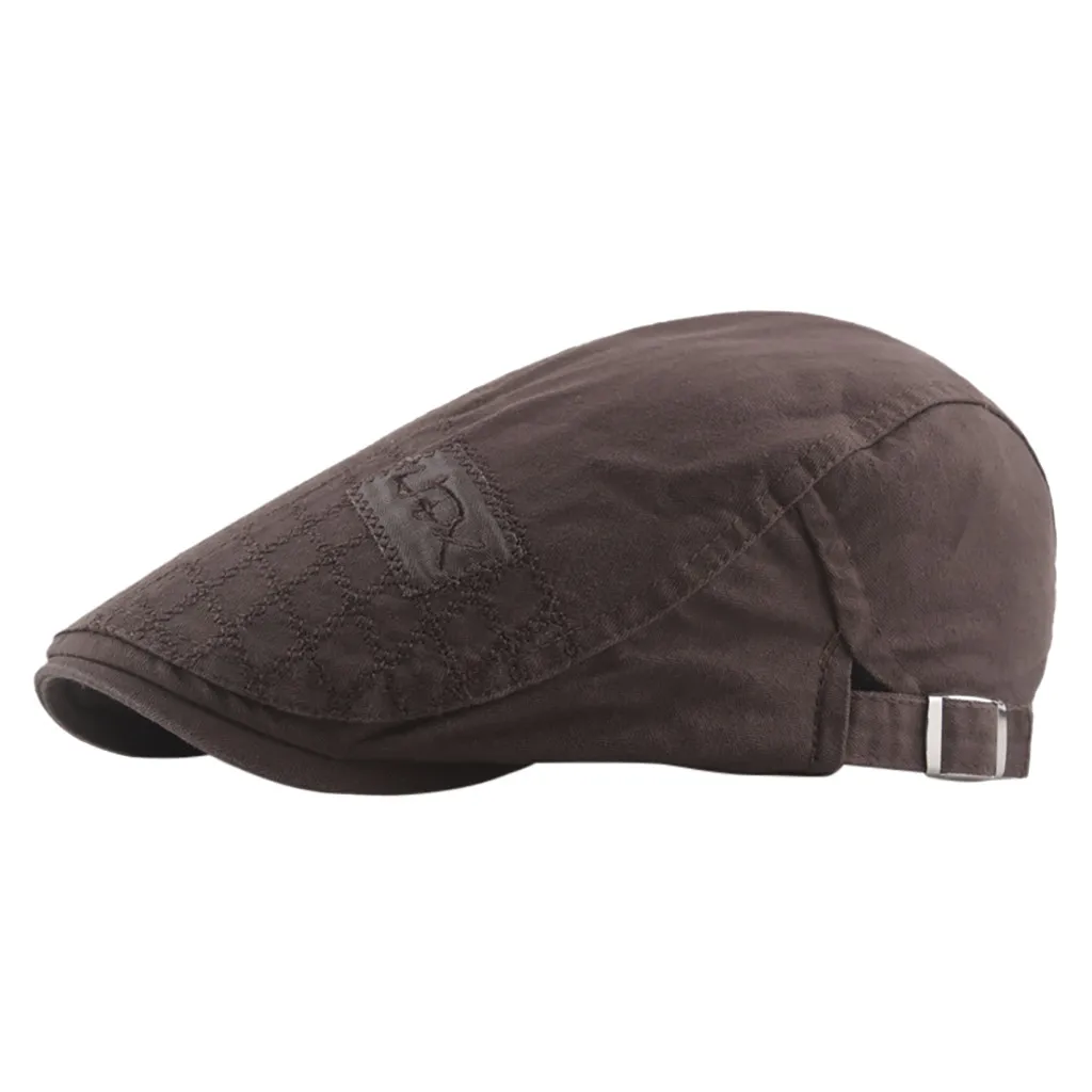 Модный мужской осенне зимний берет хлопковая сужающаяся ткань колпачки