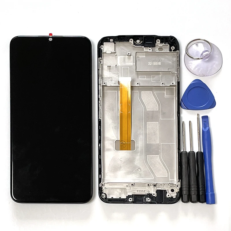 6 5 original for oppo realme c25 rmx3193 lcd display screenframetouch panel digitizer for realme c25s rmx3195 rmx319 assembly free global shipping