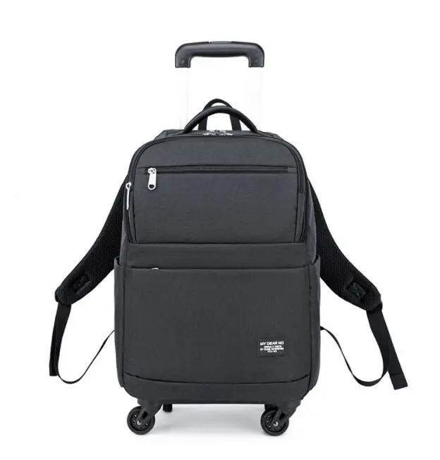 Men Business Trolley backpack bag  Men travel Backpacks with wheels luggage bag Mochila Oxford Rolling Baggage Man Backpack bags