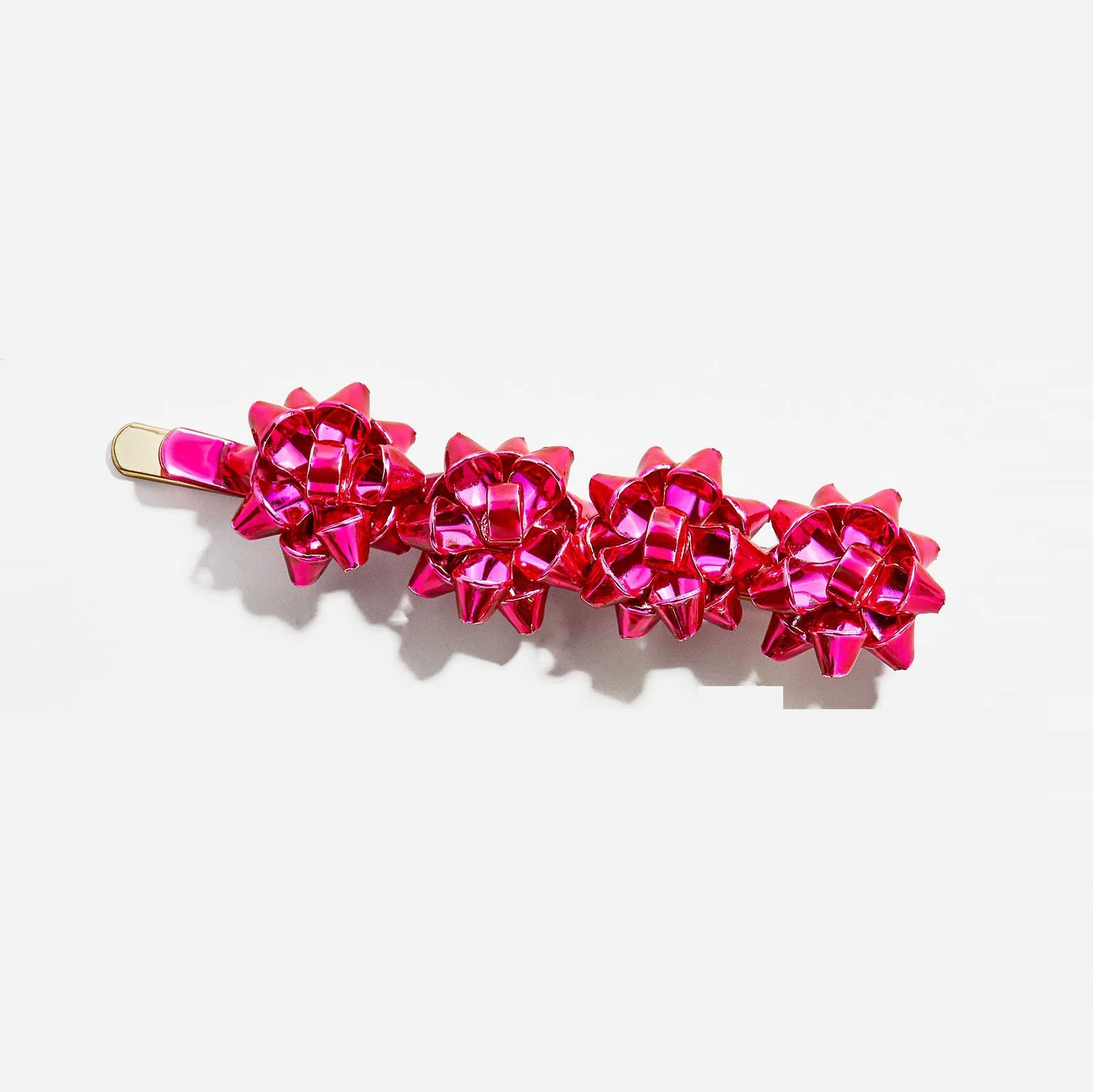 Girlgo Bauble Bar, новинка, аксессуары для волос, женские Яркие Хрустальные заколки для волос, рождественские снежинки, пряники, заколки для волос - Окраска металла: 5