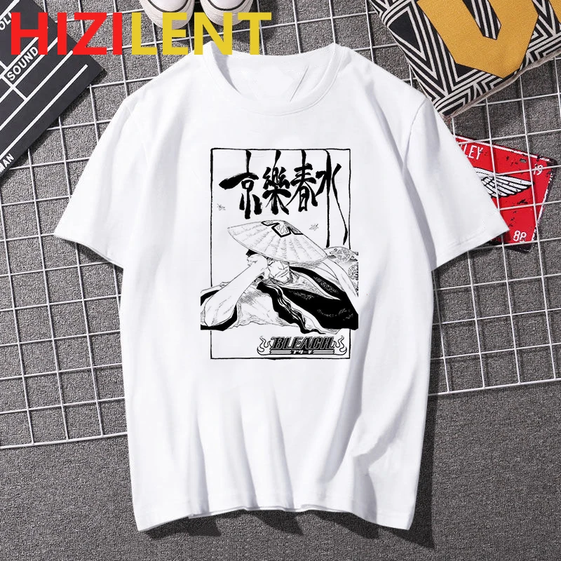 Забавная аниме футболка отбеливатель Ichigo мужская повседневная манга унисекс