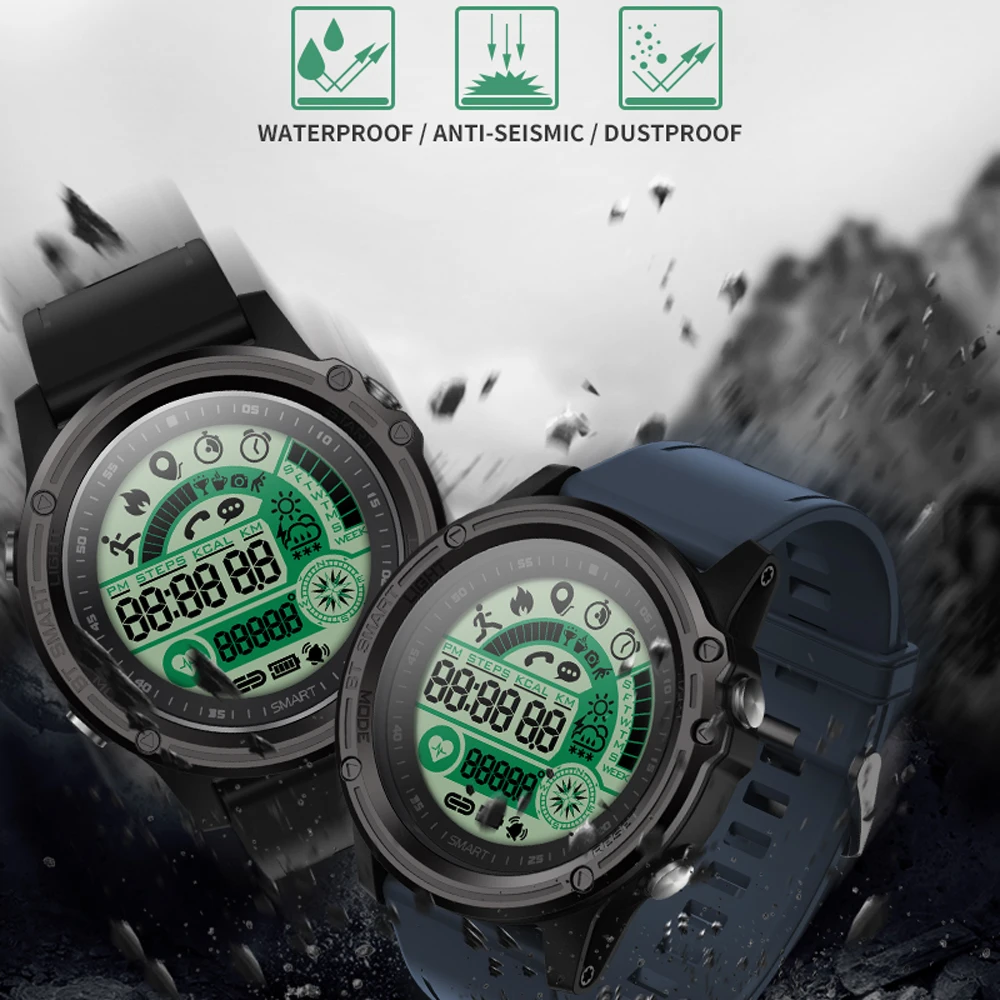 

SENBONO 2021 Sport Smart Watch Men Tracker Stopwatch Compass Waterproof Remote Control Call SMS Reminder BT Smartwatch