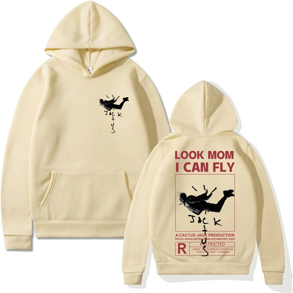 

Travis Scott Hoodies Cactus Jack I Can Fly Print Men Women Sweatshirt Hip Hop versized Pullover Harajuku Streetwear Boy Clothing