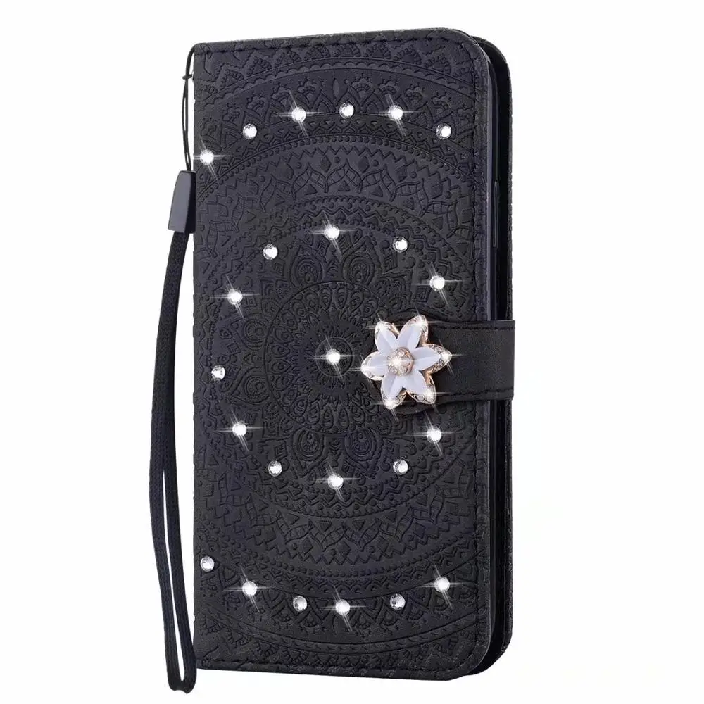 Стразы блестящий чехол для телефона Iphone Xs Max кошелек s флип 6 S 7 8 Plus X XS