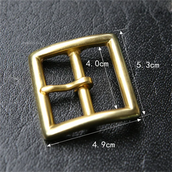 gold 4.0cm Meetee 1 шт. 40/45 мм Чистый Медь пояс с декоративной металлической пряжкой и Нержавеющая сталь контактный пряжки головы DIY штаны Металлические украшения аксессуар ZK553 - Цвет: gold 4.0cm
