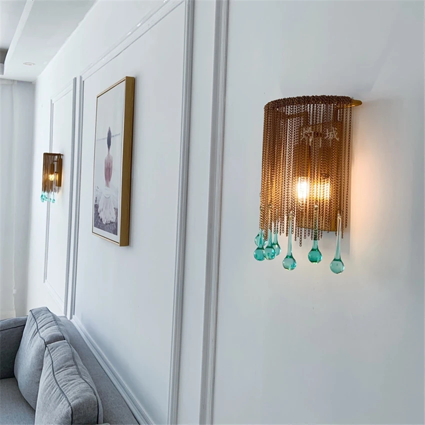 Американские Настенные светильники в стиле ретро современные роскошные