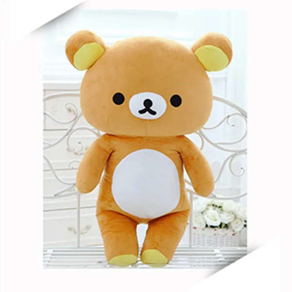 brown 35/60/80 см Kawaii Большой плюшевый мишка японский мягкий, плюшевый Подушка с медвежатами мягкие плюшевое игрушечное животное игрушки в виде медведей начинкой одежда для малышей подарок на год - Цвет: brown