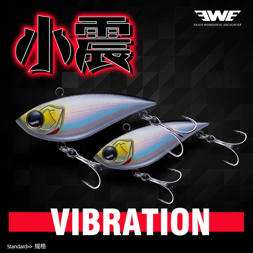 

EWE C60S/C64S Plastic VIB Fishing Lure11/14/17/20g Isca Artificial Wobbler Sound Beads Vibration Bait For Trout Bass Perch Lures