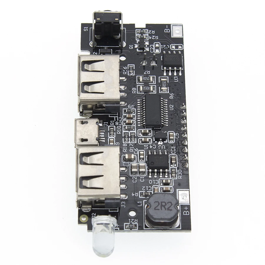 Два порта USB 5V 1A 2.1A мобильный Мощность банка 18650 Батарея Зарядное устройство PCB Мощность модуль аксессуары для телефона DIY светодиодный ЖК-дисплей зарядная Модульная плата