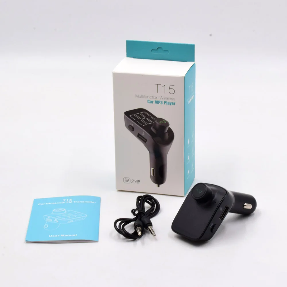 Автомобильный MP3-плеер AGETUNR T15 Bluetooth 5 0 приемник FM-передатчик двойное зарядное