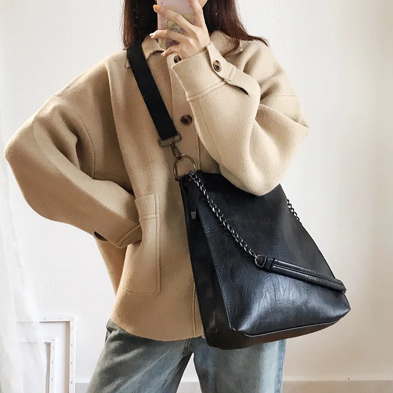 2019 новая Корейская версия студенческой сумки через плечо Большая вместительная