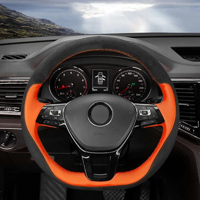Черное замшевое Автомобильное рулевое колесо APPDEE для Volkswagen VW Golf 7 Mk7 новое поло