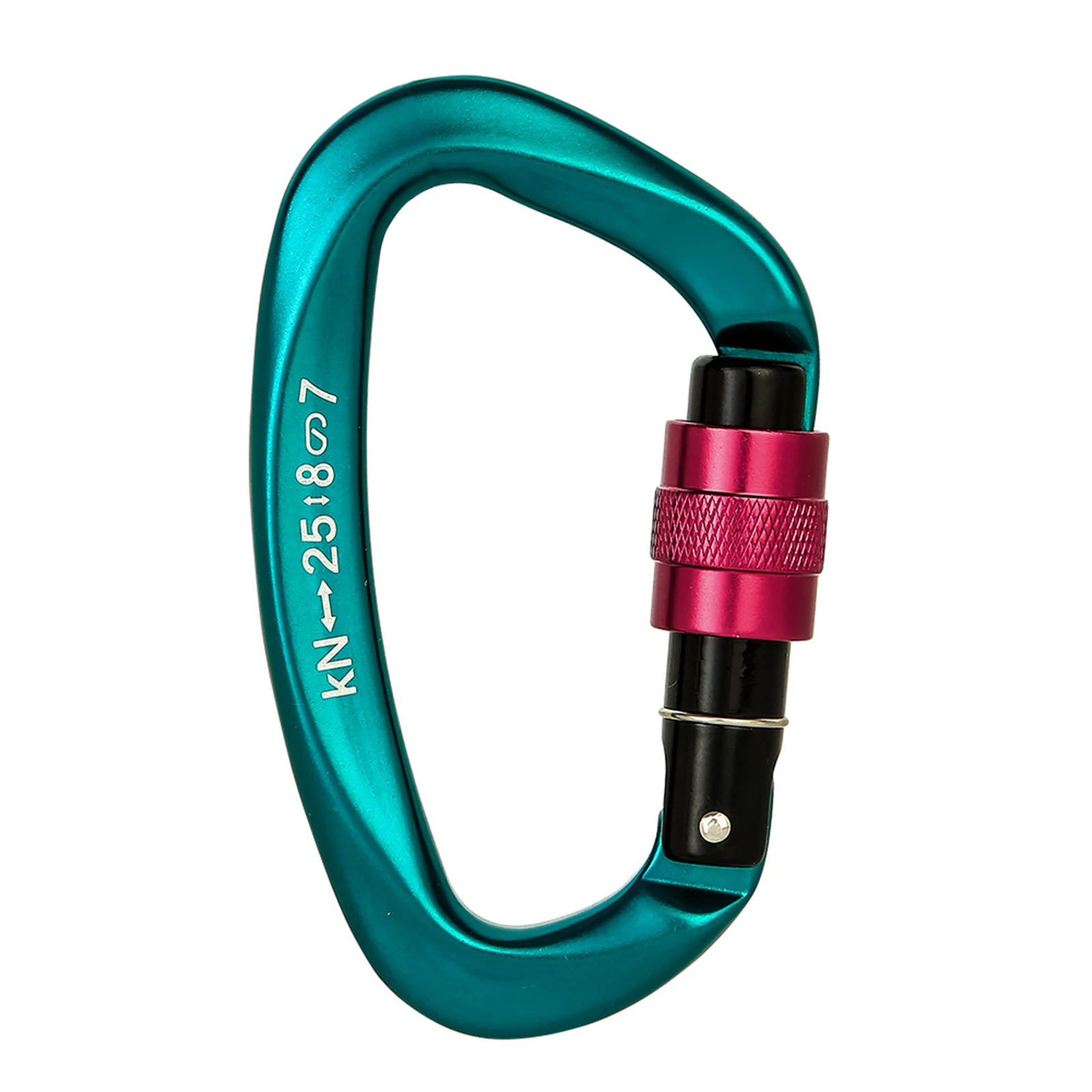 

Aluminum D Shape Buckle Carabiner Key Chain Snap Hook Anti-slip Camping Equipment FEA889