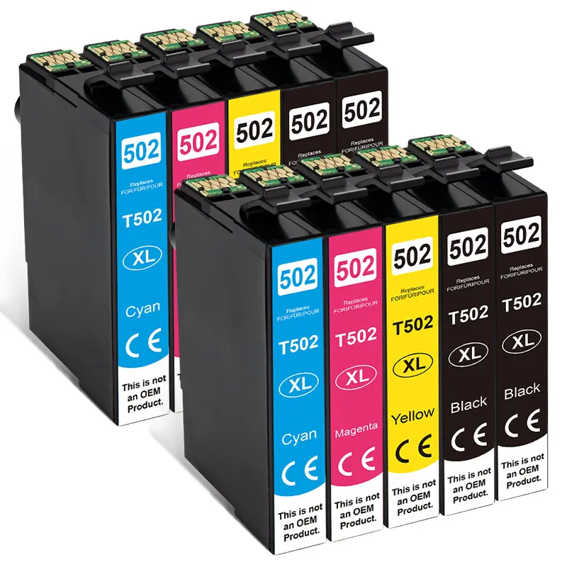 Патрон чернил для принтера EPSON 502 T502 XL 502XL Expression Premium XP5100 XP5105 Wrokforce wf 2865 2860 картридж