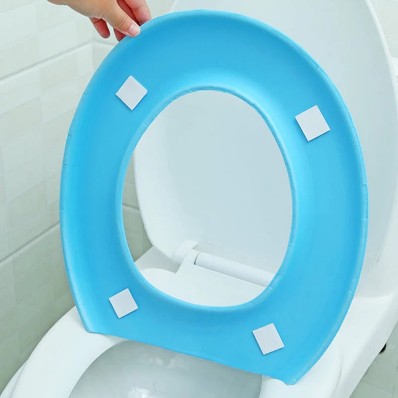 Мягкое сиденье для унитаза Waterpoof моющаяся подушка коврик O-образное биде