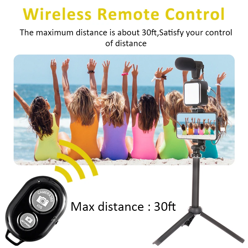 

С выравнивающим Светильник настольный микрофон штатив для Мобильный телефон Штатив для смартфона видео в режиме реального времени штатив ...