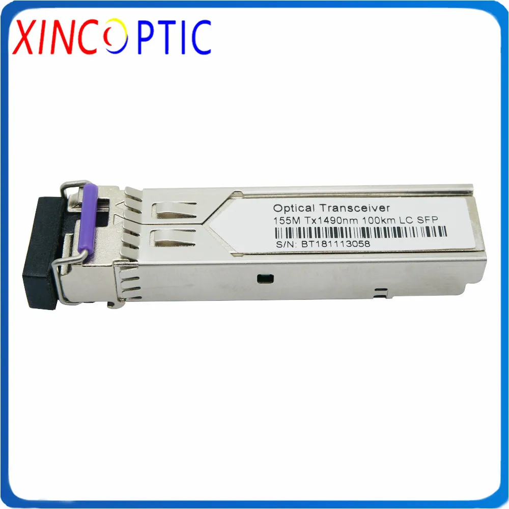 155 Мбит/с 1490/1550 нм 100 км SC LC SFP двунаправленный приемопередатчик м WDM BIDI DDM SC/LC