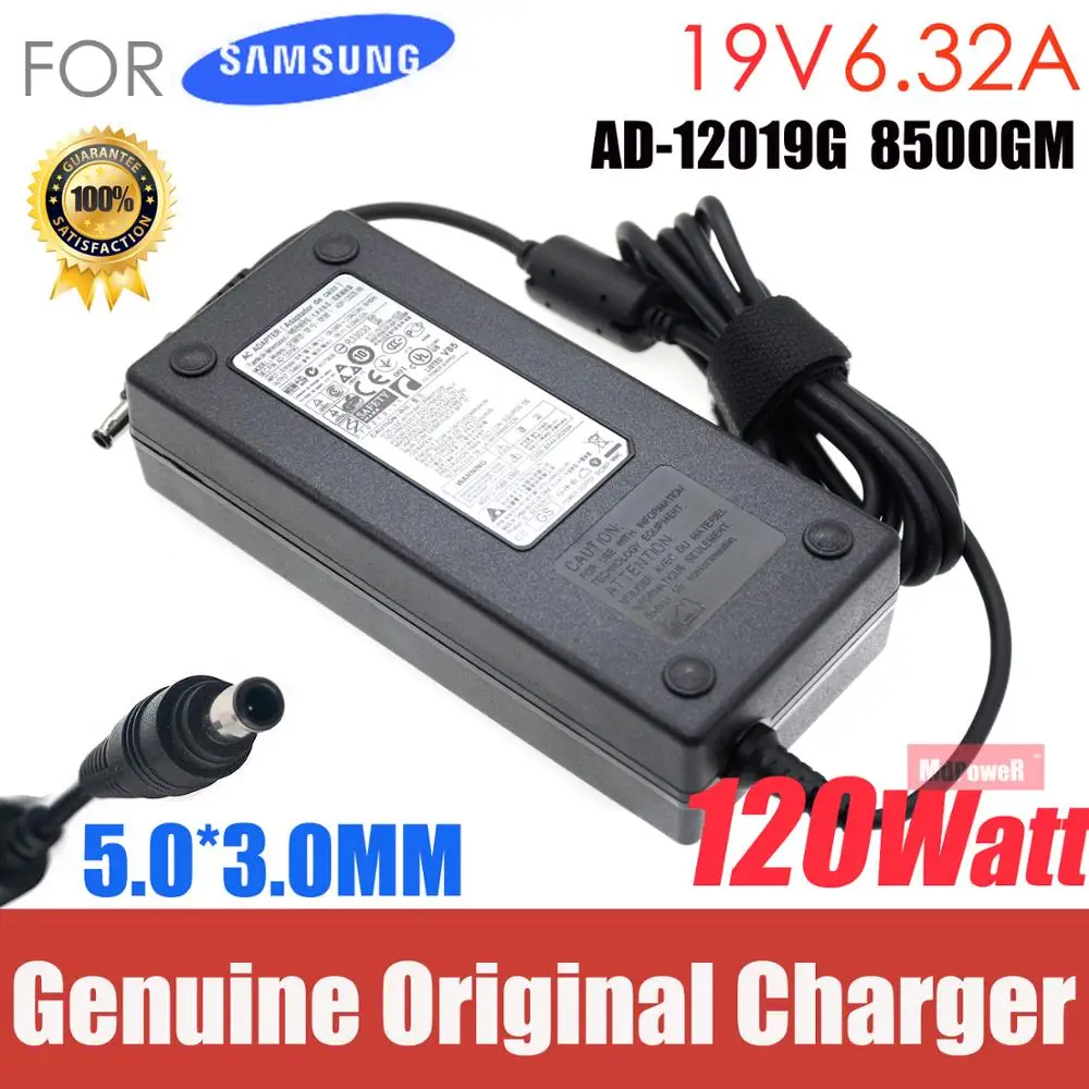 

Original FOR SAMSUNG Laptop Charger AC adapter 19V6.32A 8500GM PA-1121-98 AD-12019A BA44-00312A AA-PA2N120 AD-12019G BA44-00269A