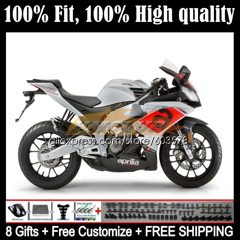 

Injection For Aprilia RS4 RS-125 RSV125 RS125R 58CL.77 RS 125 2012 2013 2014 2015 2016 RS125 12 13 14 15 16 Fairing Blk silvery