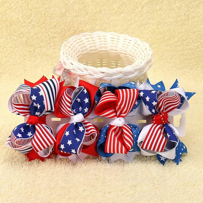 

American Flag Hair Clips for Girl USA Independence Day Hairpins Hair Accessories