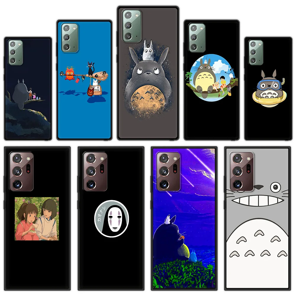 

Cute My Neighbor Totoro Ghibli Anime Phone Case For Samsung Galaxy Note 10 Lite 20 Ultra 10 Plus Soft Black Cover For M31 Shell