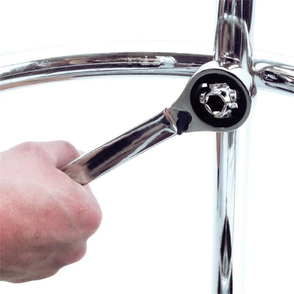 Ключ Гаечный двусторонний с трещоткой 52 в 1 инструмент зубчатым кольцом рукоятка