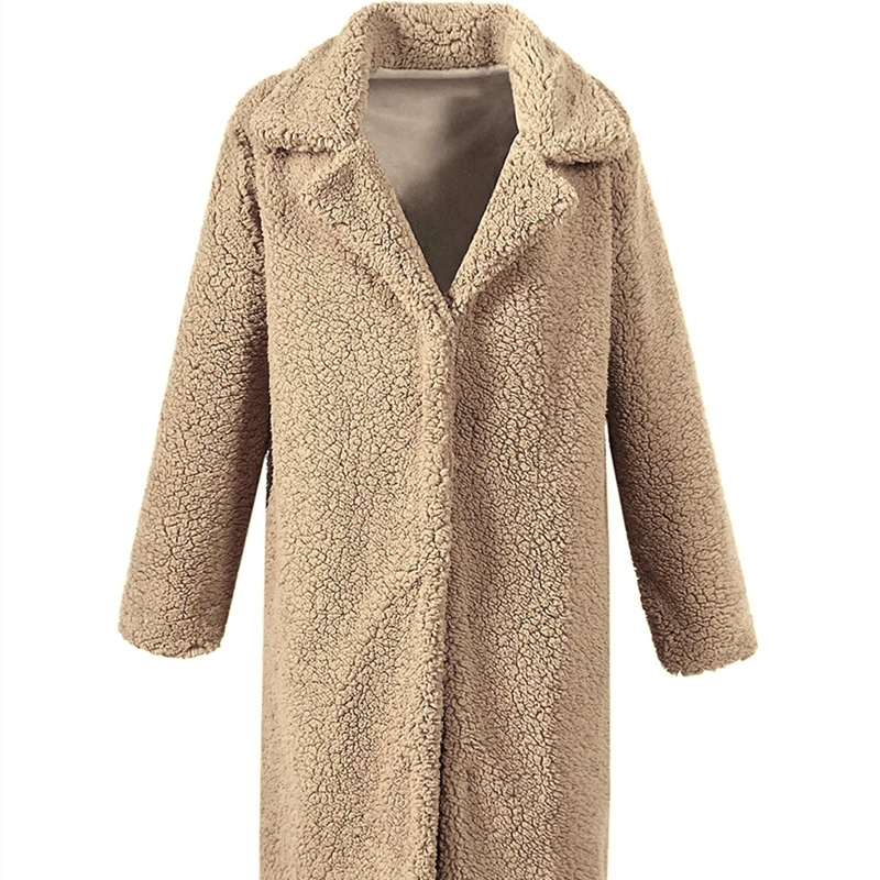 

2020 winter new lamb cashmere faux fur women European and American fashion urban casual loose comfortable coat women's jacket