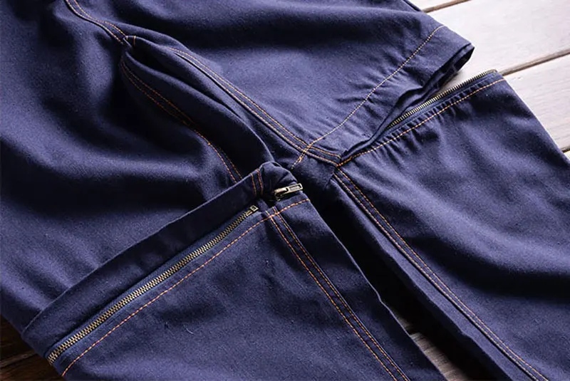 Комбинезон ZYYong Мужской со съемным рукавом джоггеры двухсторонний модный