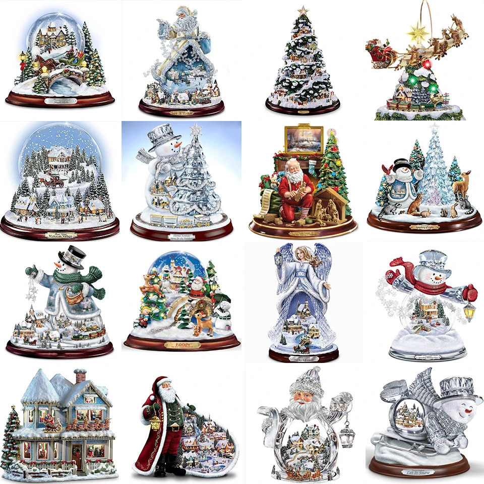 

5D DIY Diamond Painting Santa Claus Christmas Snowman Full Square Cross Stitch Kit Embroidery Mosaic Art Picture Crafts Decor