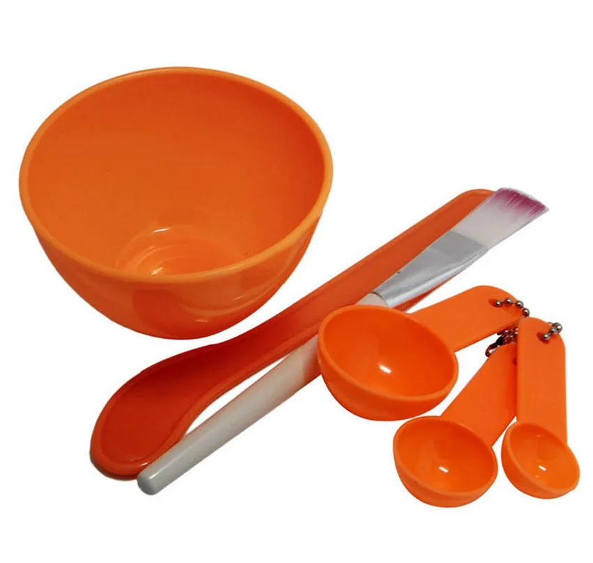 Модная 4 в 1 DIY маска для лица искусственная ложка инструмент мерная спрей мытья