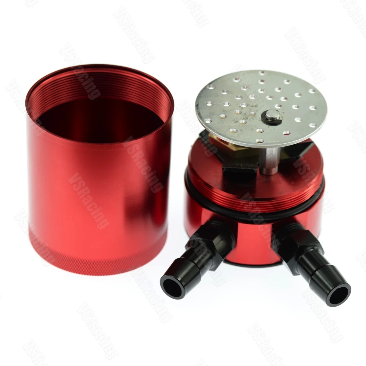 УНИВЕРСАЛЬНЫЙ маслоуловитель с 2 портами компактный алюминиевый запчасти для
