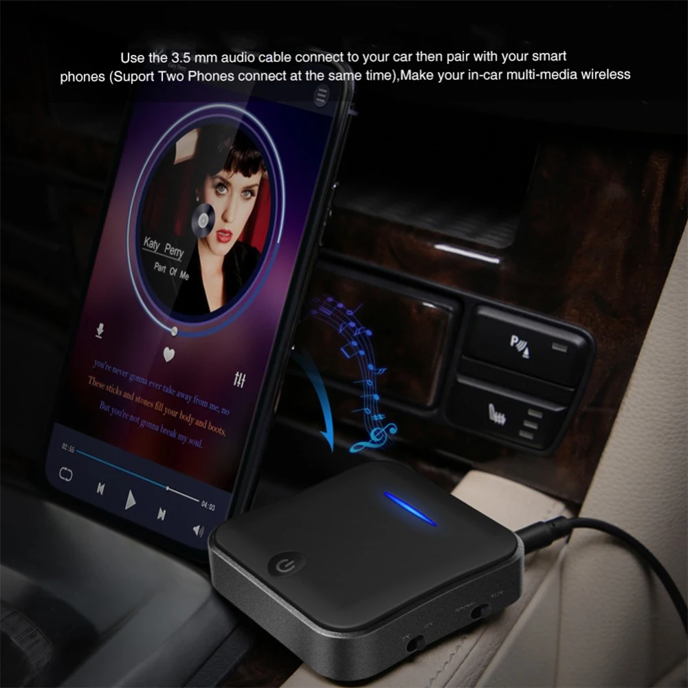 Bluetooth-совместимый аудиопередатчик 5 0 приемник 600 мАч Aptx HD адаптер оптический Toslink/3