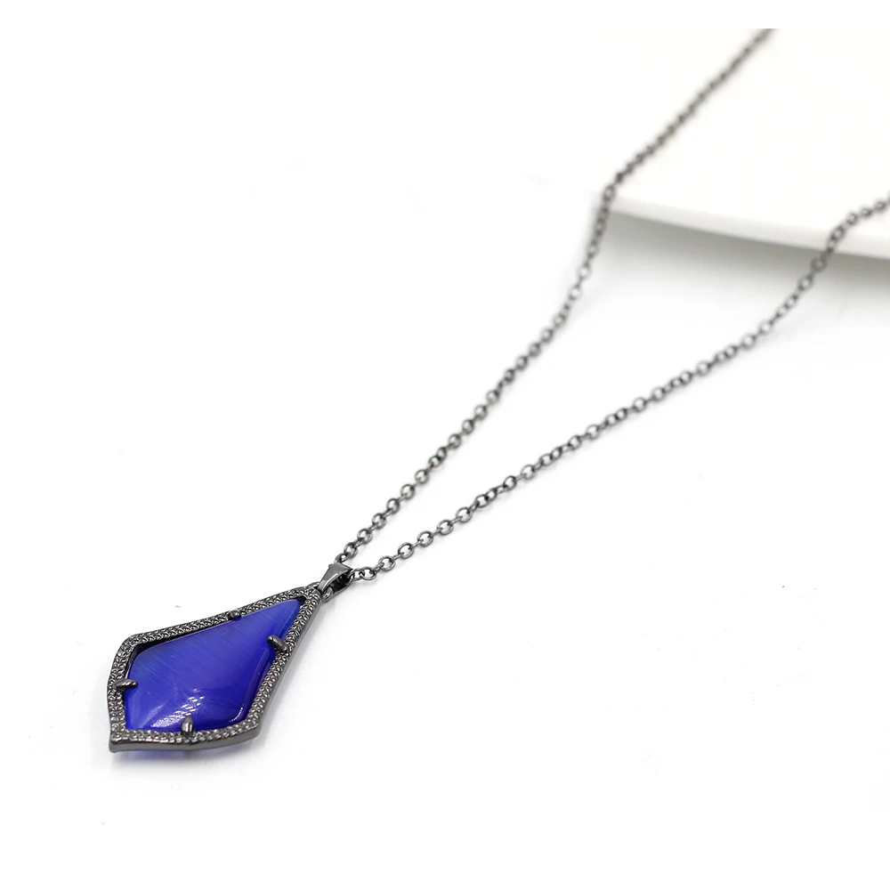 Женский комплект из колье и серёг с подвеской в виде капли воды|Ожерелья