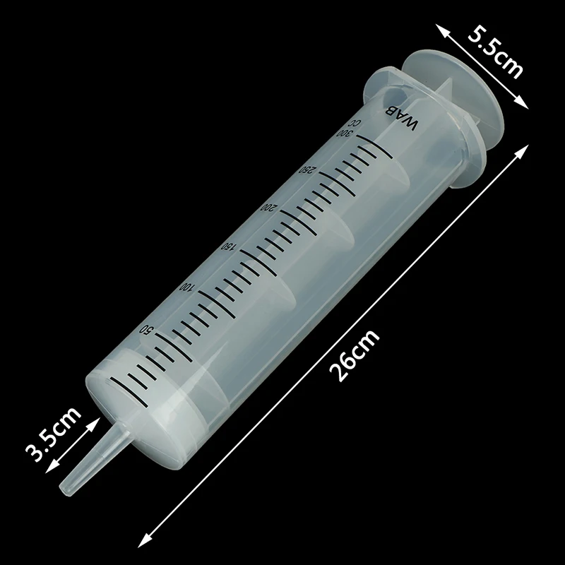 300ml Plastic Syringe Reusable Large Capacity Measuring Injection | Обустройство дома