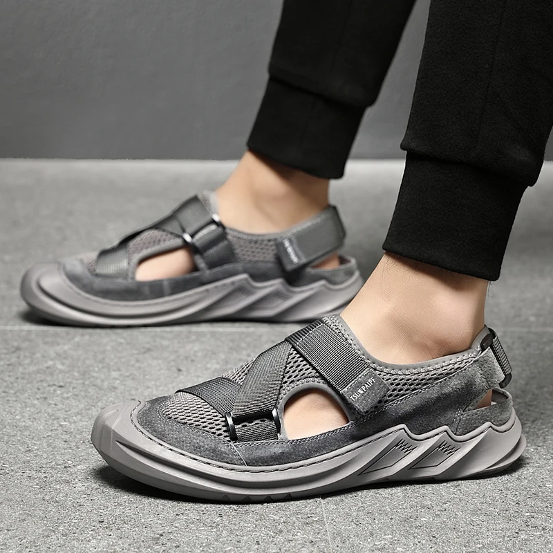 

Man Sandals 2019 Summer Sandalias Deportivas Hombre Sandale Ete Homme Mens Sandals Casual Outdoor Roman Men Zandalias Sandalle