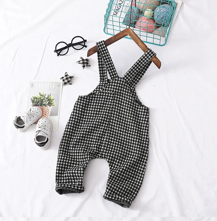 Одежда для маленьких мальчиков в Корейском стиле Осенний комбинезон девочек