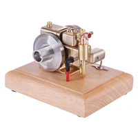2 6cc water cooled mini four stroke gasoline engine model with wooden base