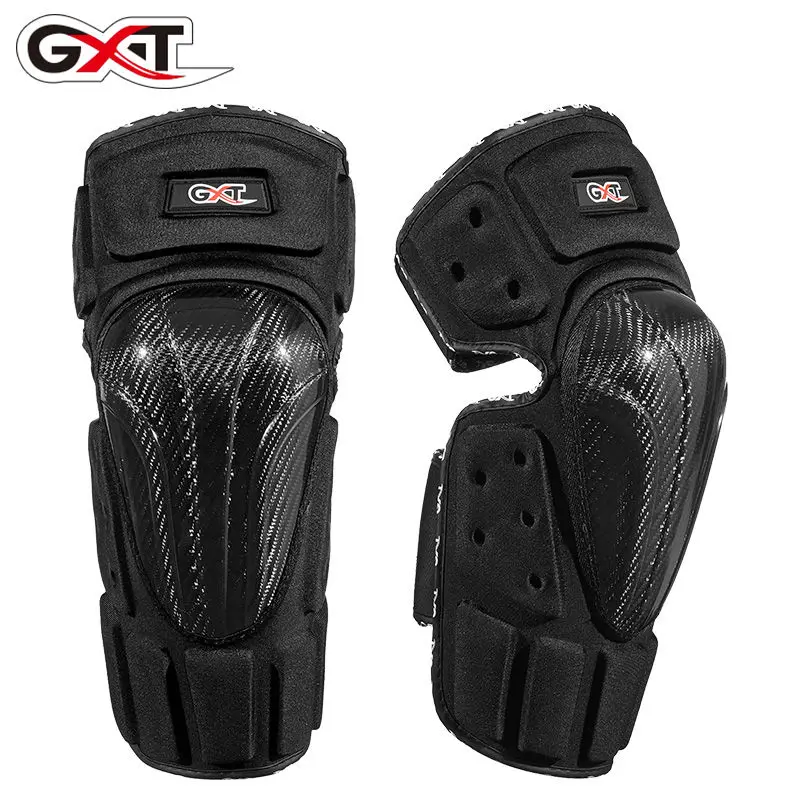 

Motorcycle protector carbon fiber men's cross country riding knee, elbow, fall proof, warm leg protection four piece set