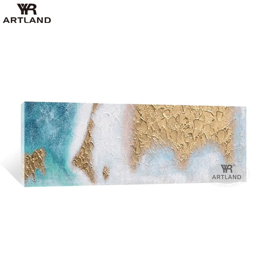 

Artwork wall decoration Handmade canvas oil painting thick oil gold wall hanging picture for living room bedroom no framed