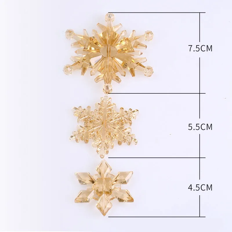 10 шт./компл. украшения в виде снежинок рождественские для дома шторы декоративные