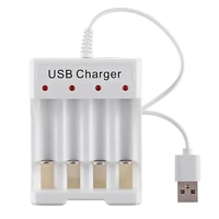 4 slots quick charge adapter usb output battery charger for aa aaa battery universal rechargeable charger charging tools